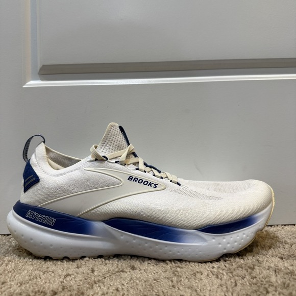 Brooks Glycerin 21 StealthFit Shoes Mens Size 11.5 White Sneakers 1104211D122